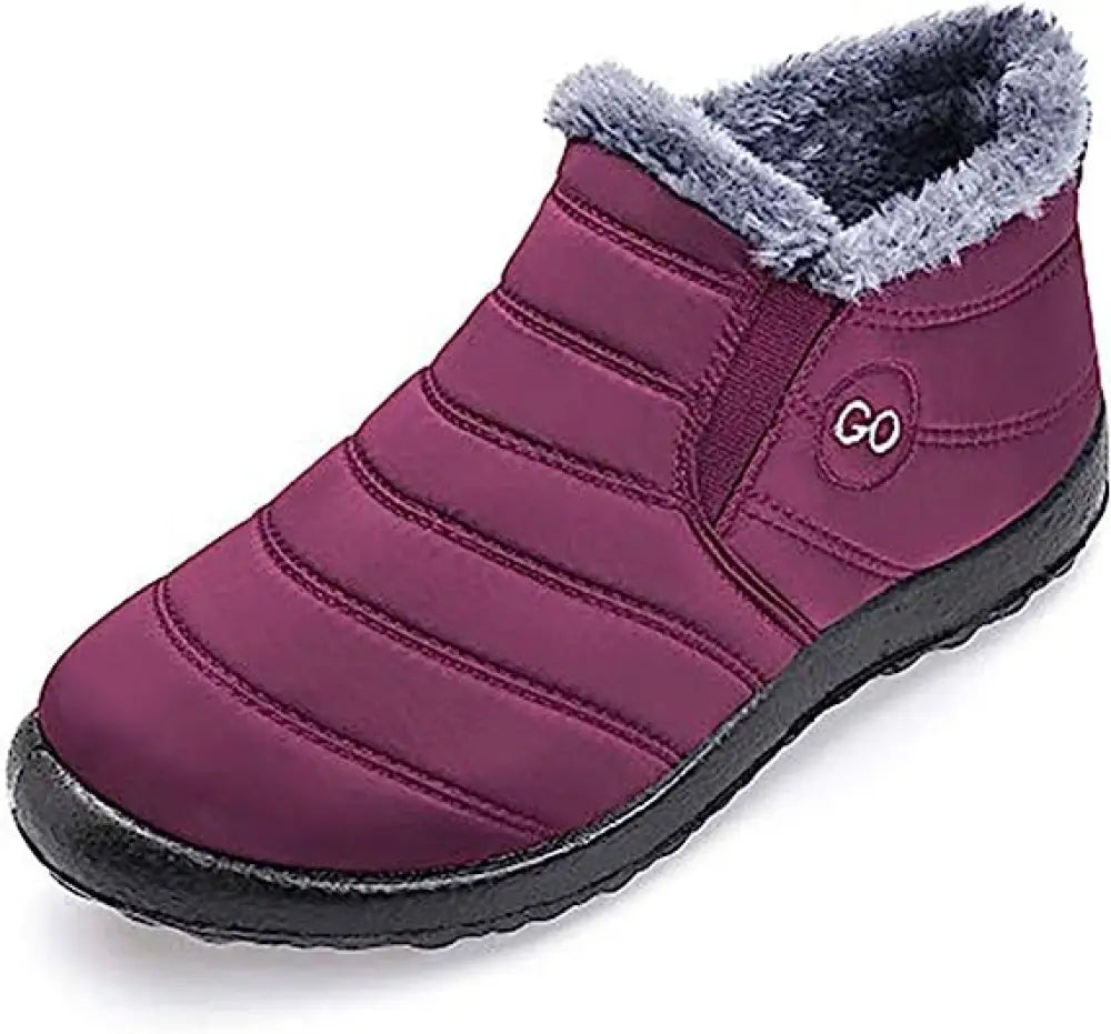 Men’s-Shoes Warm High Top Plush Loafers Winter Boots