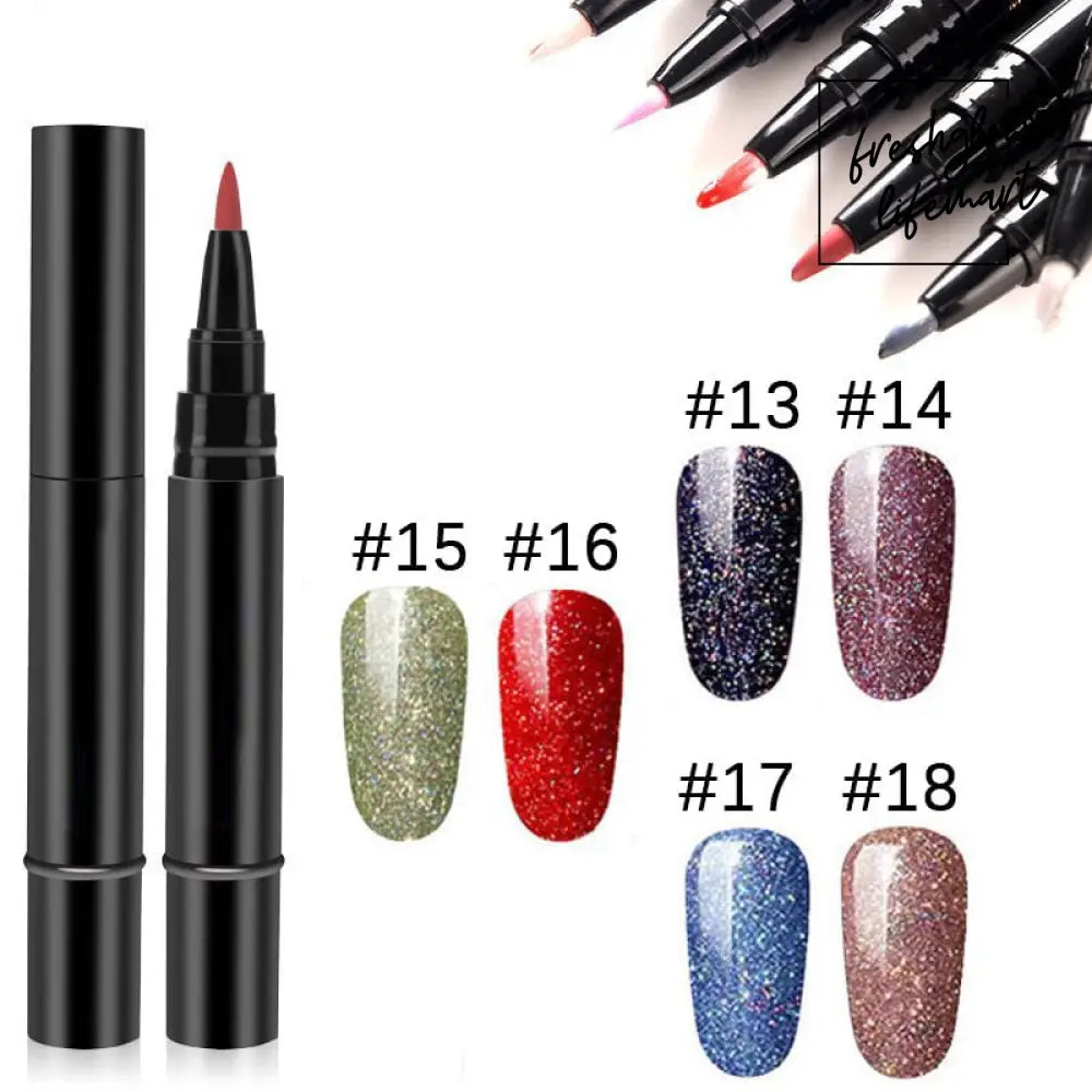 One Step Nail Gel Pen From #13 to #18