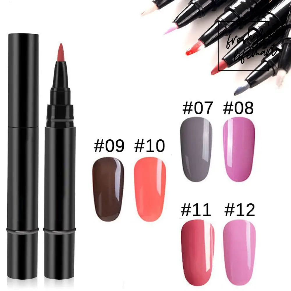 One Step Nail Gel Pen From #7 to #12