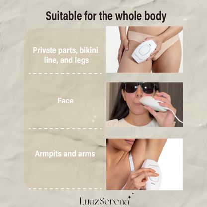 LuuzSerena IPL Soft Hair Removal Device + Conductive Gel Gift