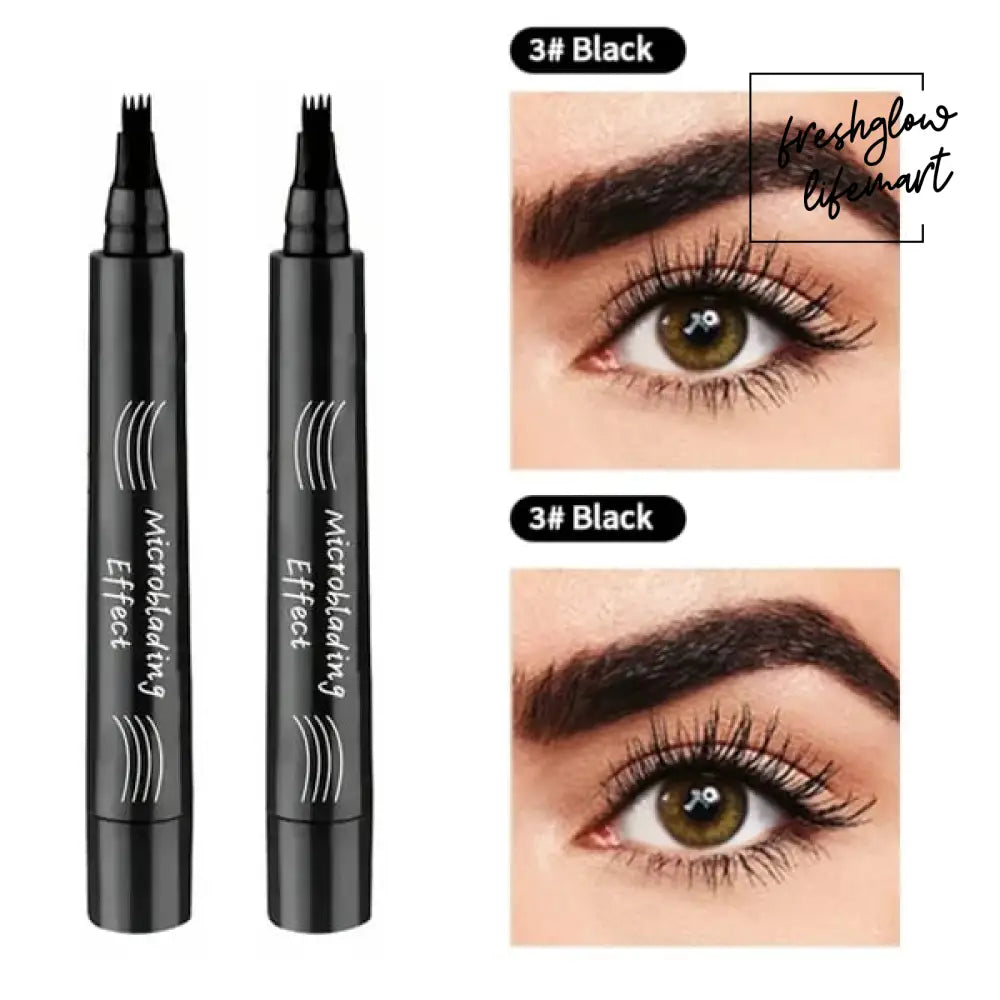 🔥LAST DAY - BUY 1 GET 1 FREE JUST $8.49 EACH🔥2025 Upgraded Natural Brows Eyebrow Pen Black / Black