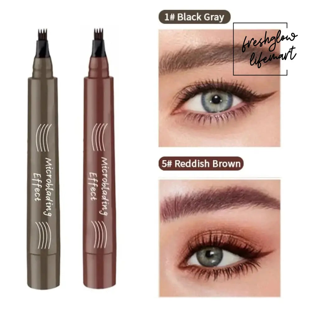 🔥LAST DAY - BUY 1 GET 1 FREE JUST $8.49 EACH🔥2025 Upgraded Natural Brows Eyebrow Pen Black Gray / Reddish Brown