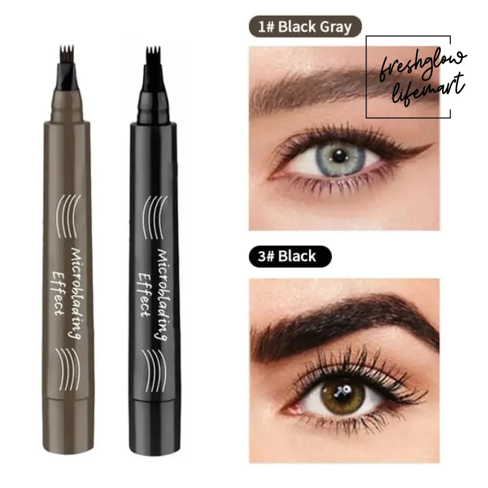 🔥LAST DAY - BUY 1 GET 1 FREE JUST $8.49 EACH🔥2025 Upgraded Natural Brows Eyebrow Pen Black / Black Grey