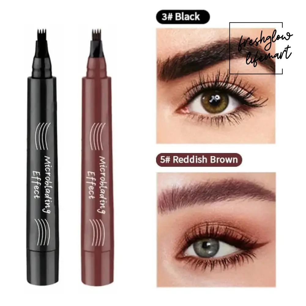 🔥LAST DAY - BUY 1 GET 1 FREE JUST $8.49 EACH🔥2025 Upgraded Natural Brows Eyebrow Pen Black / Reddish Brown