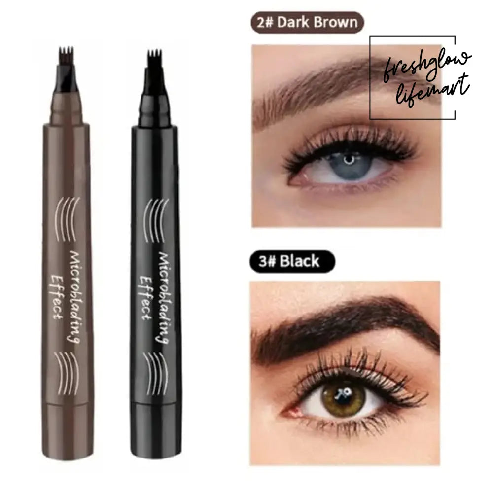 🔥LAST DAY - BUY 1 GET 1 FREE JUST $8.49 EACH🔥2025 Upgraded Natural Brows Eyebrow Pen Dark Brown / Black