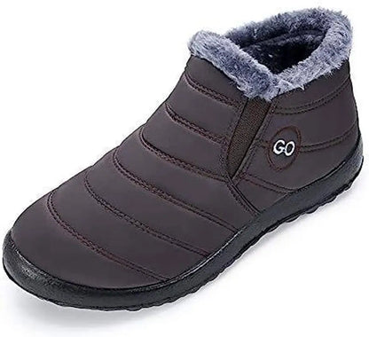 Men’s-Shoes Warm High Top Plush Loafers Winter Boots